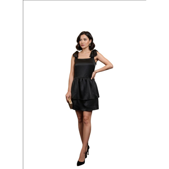 Scoop Dresses & Skirts - Women's Scoop Black Bow Mini Dress XS